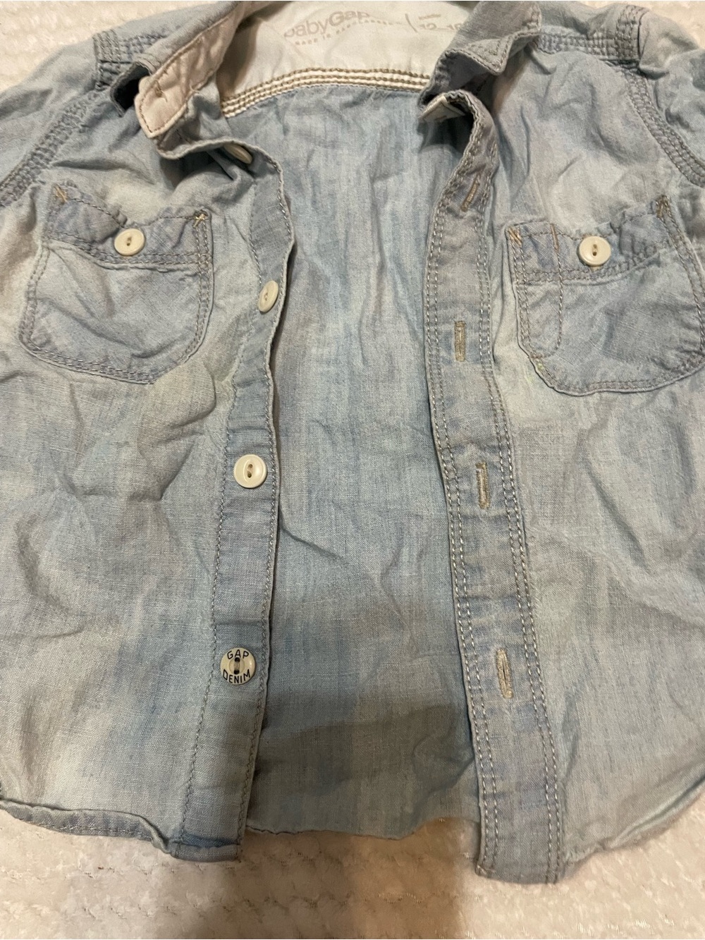 GAP Light Blue Baby Denim Shirt